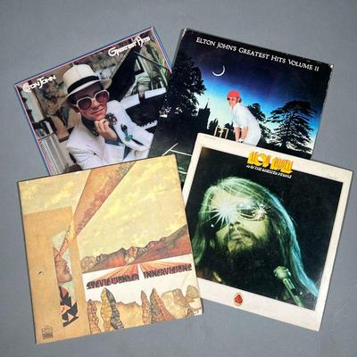 ELTON JOHN & OTHER VINYL | Vinyl records, including Stevie Wonder 