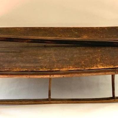 Antique 19th c. sled in untouched condition. Wonderful color and surface.