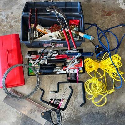 Tool box and contents seen