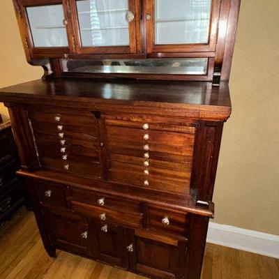 Restored Antique Dental Cabinet...AWESOME for fine jewelry storage! 