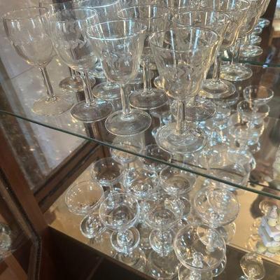 Beautiful formal glassware