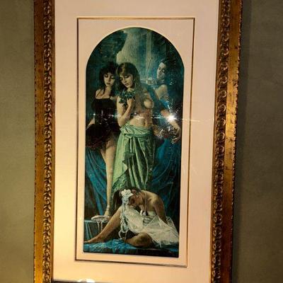 STUNNING Custom Framed Limited Edition Serigraph by Walter Girotto, signed and numbered, only 75 in the world!

