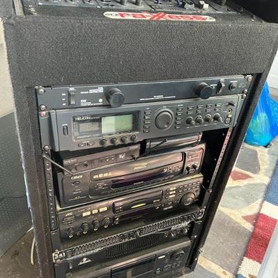 Recording studio rack mount gear and several rack mount cabinets available
