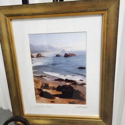 Signed Haystack Rock photograph by McGrath