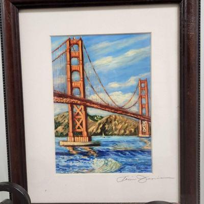 Golden Gate Bridge signed  print by Karin Diesner 5x7