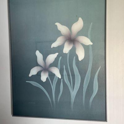 Vintage Floral Print in Minimalist Frame $5