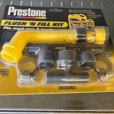 Prestone Flush 'n Fill Kit $4