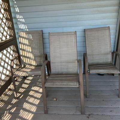 Trio of Porch/Patio Chairs $15