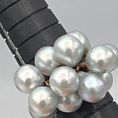 SJP908-14k Gold & Silver Pearl Ring