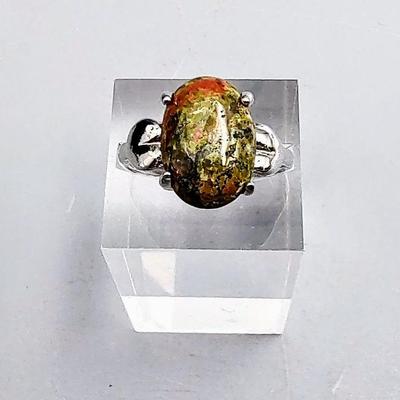 Pretty Natural Ladies Green- Pink Ring
