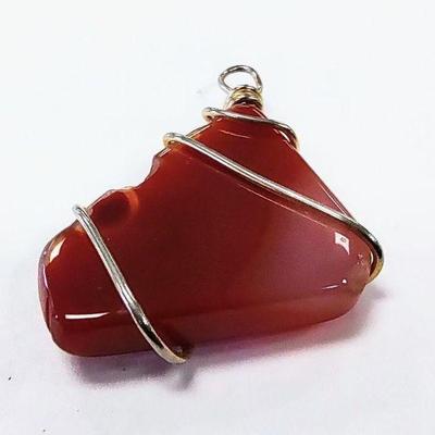 Beautiful Red Agate Pendant