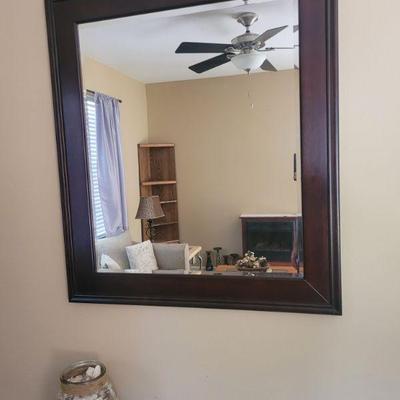 Good size, wall hung mirror