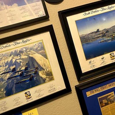 Personalized Blue Angels Framed Collection
