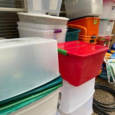 Large Assortment of Storage Tubs