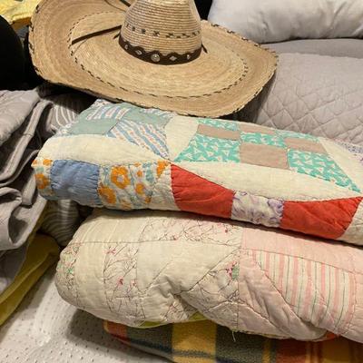 Lots of Vintage Quilts