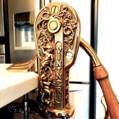 Vintage 1979â€™s Solid Brass Vintner Wine Opener