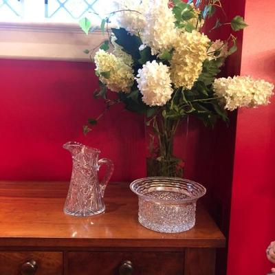 More cut glass pieces