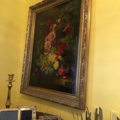One of many spectacular oil paintings available through the home