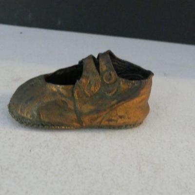 Antique Bronzed Baby Shoe