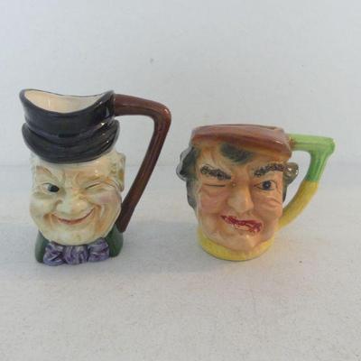 Vintage Made in Japan (1 Ucagco) Toby Style Figural Mugs