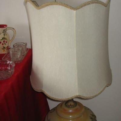 vintage table lamps  large  buy it now $ 95.00 each
