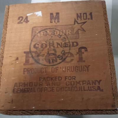 Vintage Armour Corned Beef Crate 