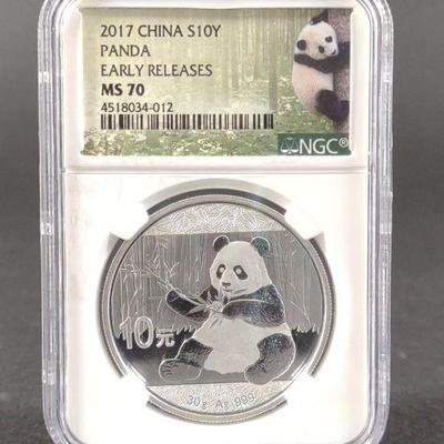 2017 China S10Y NGC MS70 Coin