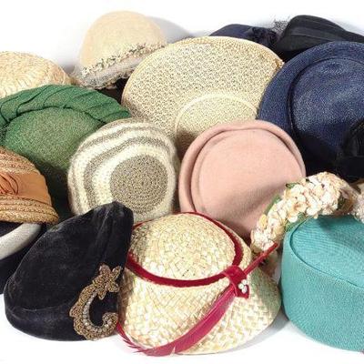 Collection of Vintage Ladies Hats