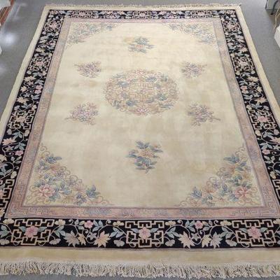 Hand Knotted Chinese Area Rug 13'4