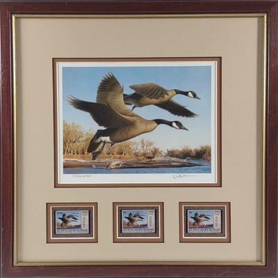 Robert Steiner Signed 1990 Colorado Duck Stamp