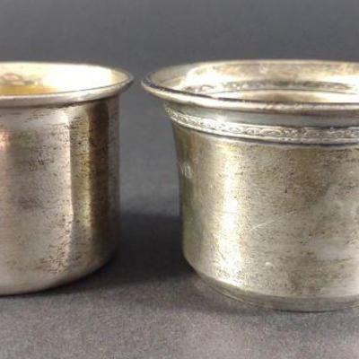 Two Sterling Silver Baby Cups