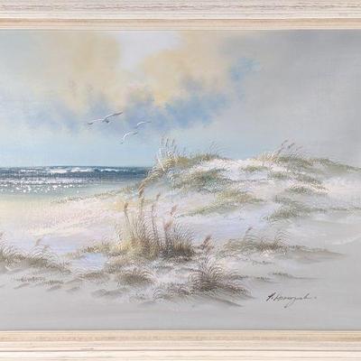 Seascape & Sand Dune Painting on Canvas