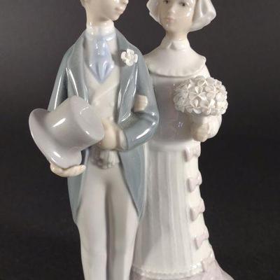 Lladro #4808 Wedding Bride & Groom Figure w/ Box