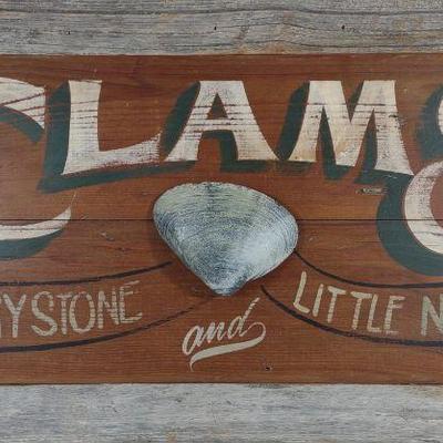 Mark Z Painted Clams Sign
