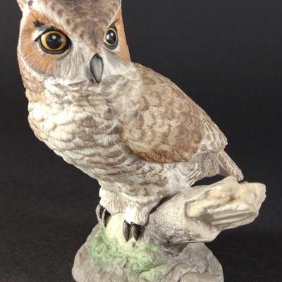 Boehm Great Horned Owl Porcelain Figure
