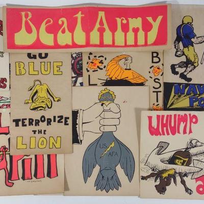 1960s-70s Army Navy Football Game Art Posters
