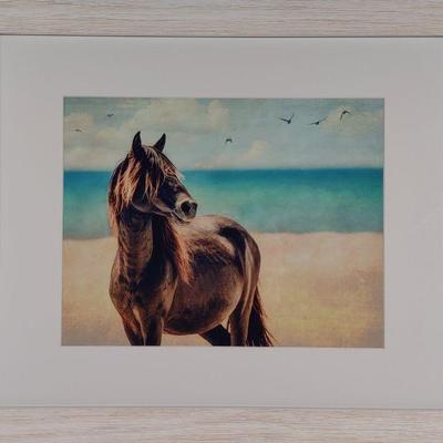 Anna Smolens Print of Horse on Beach