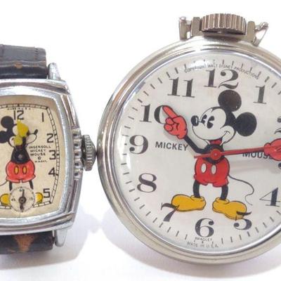 Early Ingersoll Mickey Mouse & Bradley Watch