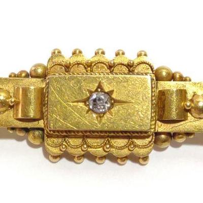15K Gold & Diamond Brooch (Rolason Bros, 1893)