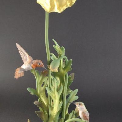 Boehm Rufous Hummingbirds Porcelain Sculpture 487