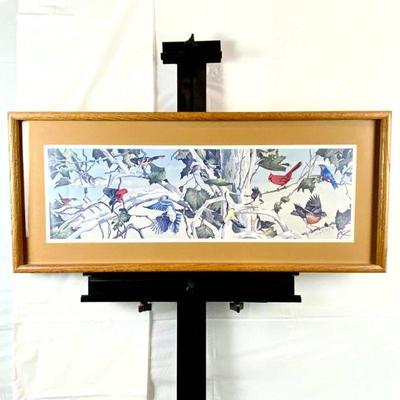 Framed Lithograph by Gary R. Lucy Measures 36
