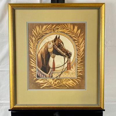 Lithograph by Paul Bernard Rudish (not signed) Measures 21" x 24" Framed