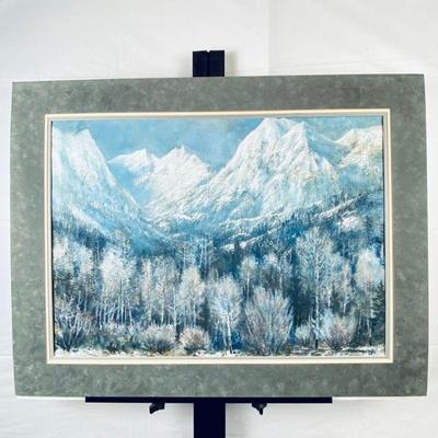 Large Original Watercolor by Local Colorado Artist David Throndson 30