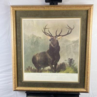 Lithograph "Monarch of the Glen" by Sir Edwin Landseer