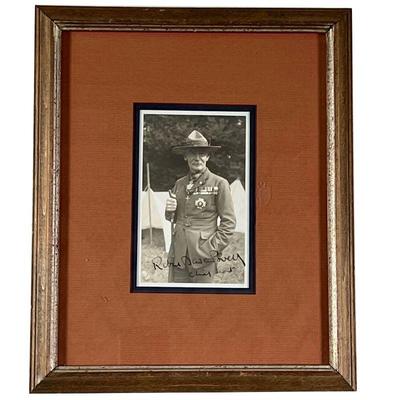 [AUTOGRAPH] ROBERT BADEN POWELL | Robert Baden-Powell. An excellent 3x5 signed carte photograph of the English soldier, founder of the...