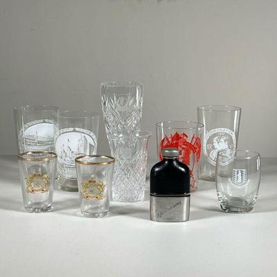 COLLECTION OF ENGLISH CORONATION GLASSWARE | Glassware celebrating the coronations of King George VI & Queen Elizabeth II, Royal visits,...