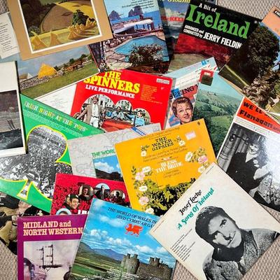COLLECTION OF FOLK RECORDS | Vinyl record albums, including 23 English, Irish, and American folk music records. 