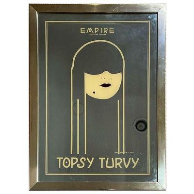 TOPSY TURVY MIRROR | Empire, Leicester Square wall mirror. - w. 23.5 x h. 31.5 in 