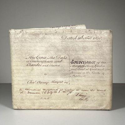 ANTIQUE ROYAL CORRESPONDENCE | Addressed from his grace, the Duke of Buckingham and Chando’s and trustees to the governance of the manor,...