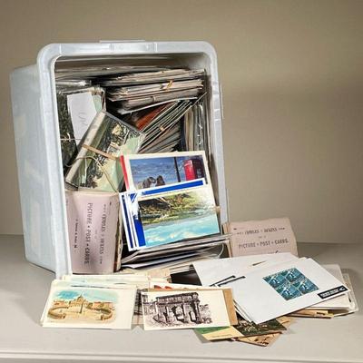 LARGE COLLECTION OF POSTCARDS | Large collection of international postcards and other memorabilia and paper ephemera.   